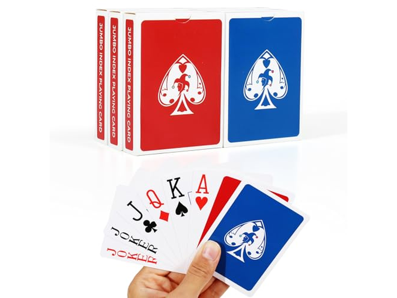 TYYIHUA 6 Pack Large Print Playing Cards