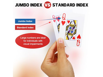TYYIHUA 6 Pack Large Print Playing Cards