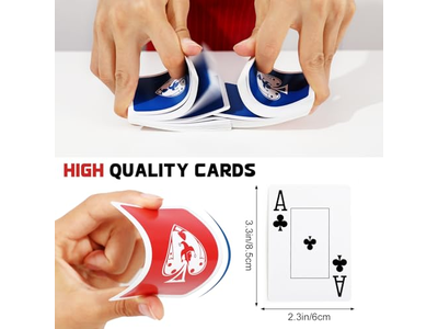 TYYIHUA 6 Pack Large Print Playing Cards