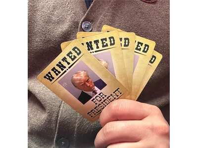 Wanted for President Trump Playing Cards