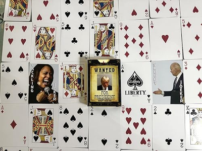 Wanted for President Trump Playing Cards