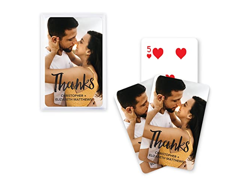 WEDDINGSTAR Custom Photo Printed Playing Card
