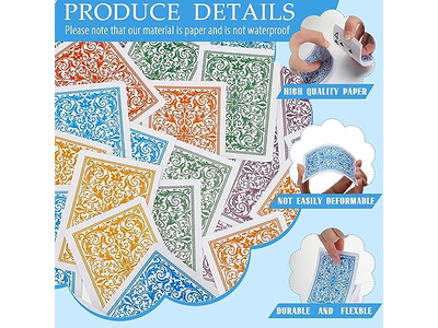 Zubebe 24 Pack Jumbo Playing Cards Bulk in Vibrant Colors