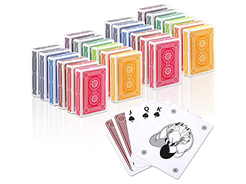Zubebe 24 Pack Playing Cards Bulk in Vibrant Colors